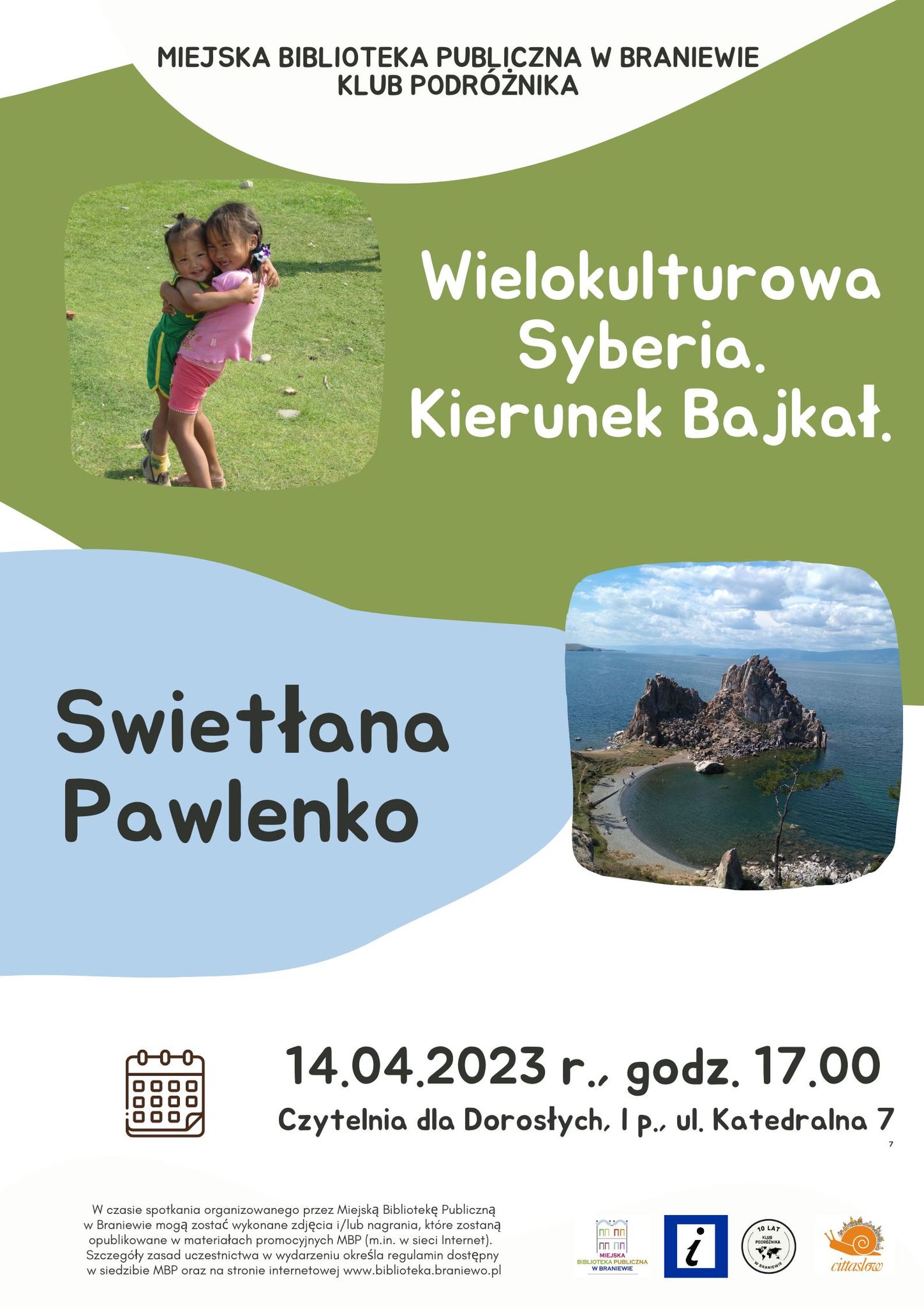 plakat zaproszenie na klub podróznika Syberia Swietłana 